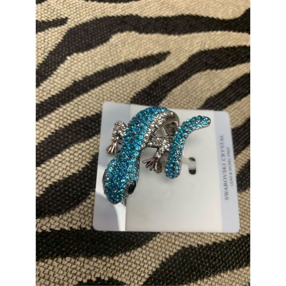 Bling Embellished Salamander Ring - Picture 3 of 5
